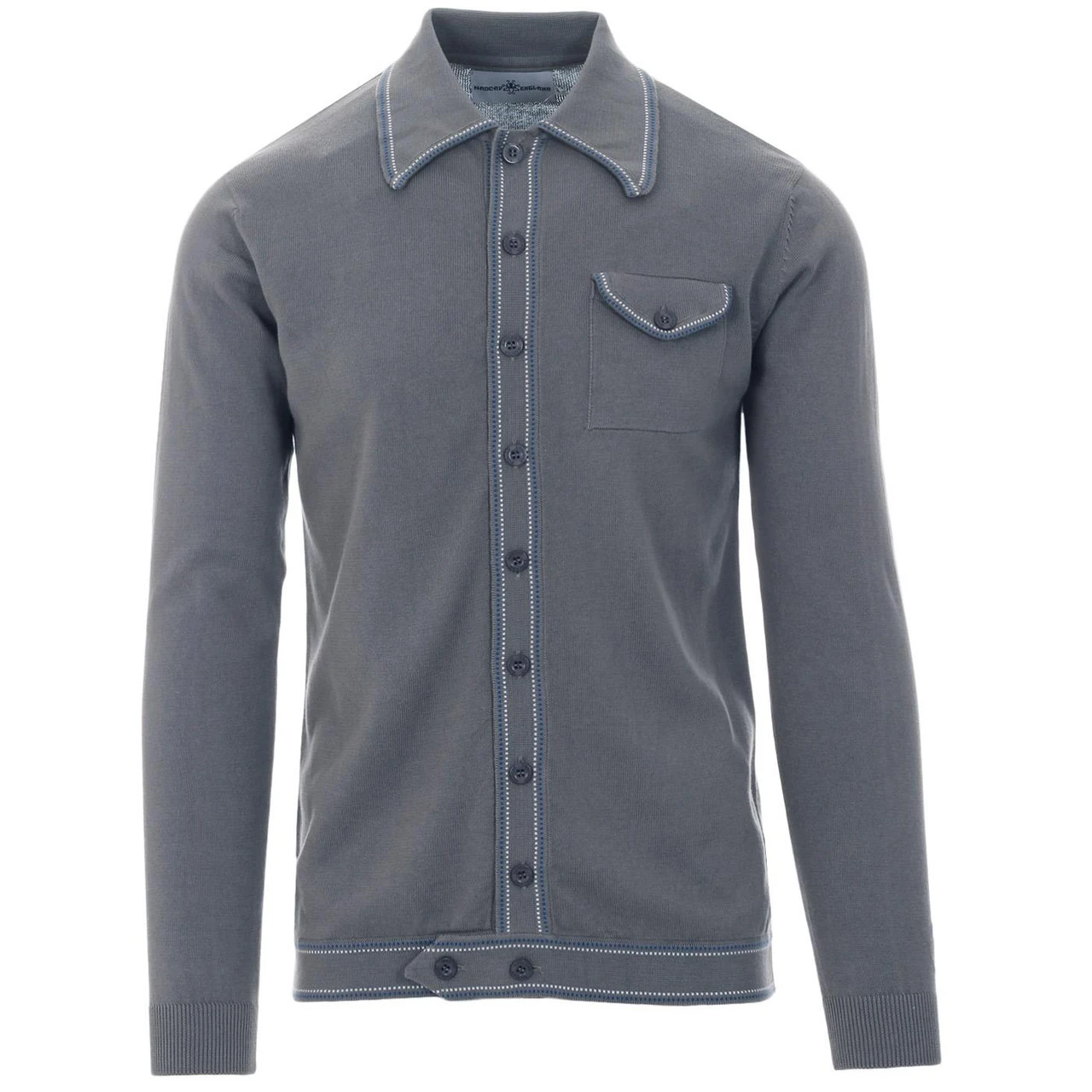 Crawdaddy Micro Dash LS Knit Polo 8 Crawdaddy Micro Dash LS Knit Polo - Image 6