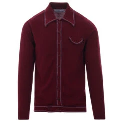 Crawdaddy Micro Dash LS Knit Polo 37 Crawdaddy Micro Dash LS Knit Polo -Trendify Shop madcap england crawdaddy long sleeve polo zinfandel 3 30121.1661262430