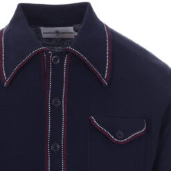 Crawdaddy Micro Dash LS Knit Polo 30 Crawdaddy Micro Dash LS Knit Polo -Trendify Shop madcap england crawdaddy ls polo cardigan navy 6 53537.1661262416