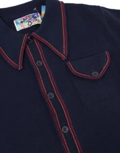 Crawdaddy Micro Dash Knit Polo (WW) -Trendify Shop madcap england crawdaddy polo navy 3 19695.1661270505 4