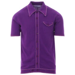 Crawdaddy Micro Dash Knit Polo (F) -Trendify Shop madcap england crawdaddy polo purple 3 71933.1661262196