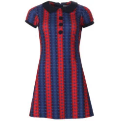 Diamond Dot Dollierocker Mod Dress -Trendify Shop madcap england dollierocker bubble dress blue 3 04990.1661262776