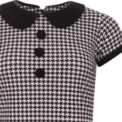 Dollierocker Dogtooth 60s Mod Dress -Trendify Shop madcap england dollierocker dogtooth dress5 42919.1661263434