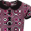 Dollierocker Op Art Mod Dress -Pink