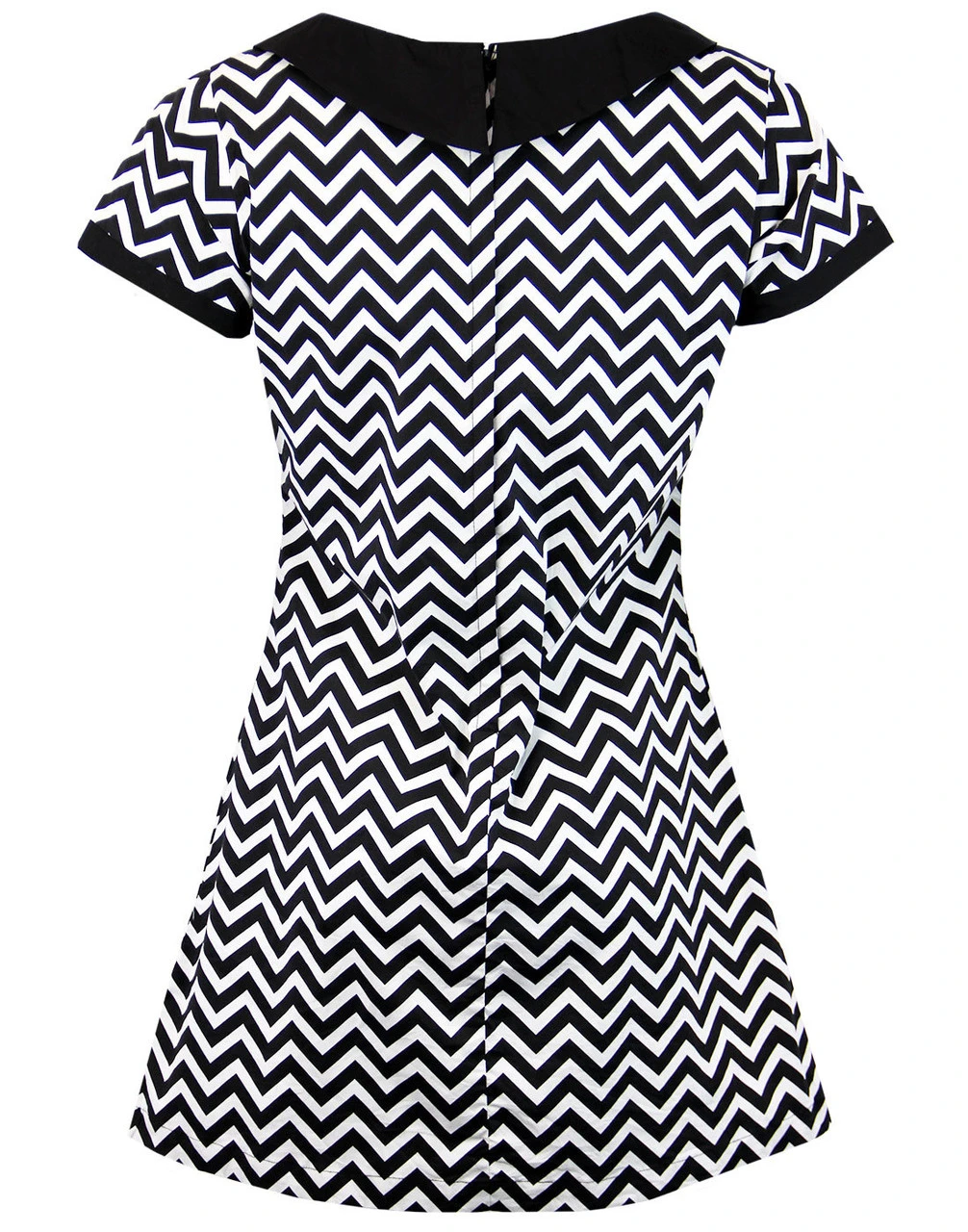 Dollierocker Zig Zag 60s Mod Dress 5 Dollierocker Zig Zag 60s Mod Dress - Image 3