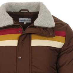Edge Retro Stripe Ski Jacket (Navy) -Trendify Shop madcap england edge retro ski jacket brown 2 33095.1661264342 1