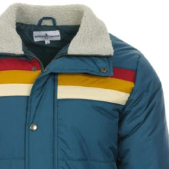 Edge Retro 70s Stripe Ski Jacket MB -Trendify Shop madcap england edge ski jacket moroccan blue 4 86228.1661264355