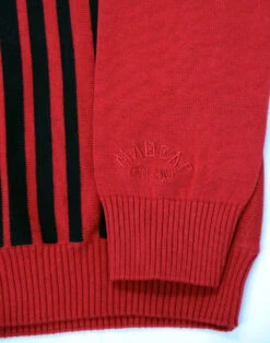 Everly 60s Mod Stripe Polo Cardigan -Trendify Shop madcap england everly polo red 2 49273.1661271250