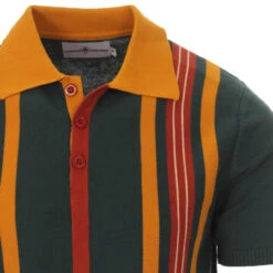 Farlowe Mod Stripe Knit Polo Top PP -Trendify Shop madcap england farlowe knitted polo green 2 80352.1661261214 2
