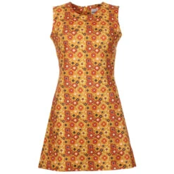 Daytripper Retro Floral Shift Dress -Trendify Shop madcap england floral dress yellow 3 59779.1661262605 7