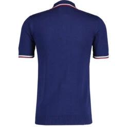 Cannon Mod Grid Check Big Collar Ring Zip Knitted Polo Snow White -Trendify Shop madcap england grid knit ring zip short sleeve polo cardigan navy mc1070 11 88674.1693991832 1