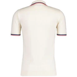 Cannon Mod Grid Check Big Collar Ring Zip Knitted Polo Snow White -Trendify Shop madcap england grid knit ring zip short sleeve polo cardigan snow white mc1070 11 56466.1693991814 1