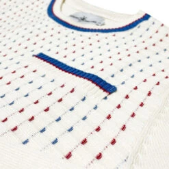 Hawkins Mod Jacquard Dash Front Jumper In Snow White -Trendify Shop madcap england hawkins jacquard dash jumper snow white 4 43354.1695997612