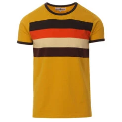 Hunter Retro 70s Chest Stripe Tee -Trendify Shop madcap england hunter stripe tee calendula 1 04868.1661261800