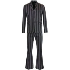 Inferno 60s Mod Stripe Blazer (B/G) -Trendify Shop madcap england inferno stripe flared suit 1 49939.1661266196