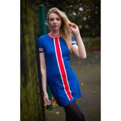 Aster 60s Mod Zip Neck Knit Dress B -Trendify Shop madcap england knitted zip dress blue3 06896.1661260967