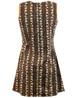 Lazy Daisy 70s Stripes Retro Dress -Trendify Shop madcap england lazy daisy dress brown 3 49197.1661270332