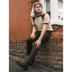 Logan Bootcut Hopsack Trousers (St) -Trendify Shop madcap england logan bootcut brown 62046.1661261710 1