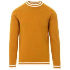 LS Moon Mod Tipped Knit Jumper (B) -Trendify Shop madcap england ls moon jumper harvest gold 4 55473.1661262034 5