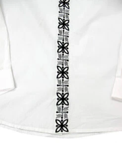 Avory 60s Mandarin Collar Shirt (W) -Trendify Shop madcap england mandarin shirt white 1 35027.1661270637