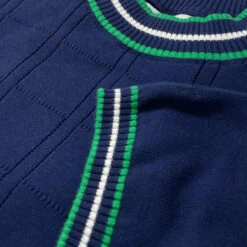 Wilson Pointelle Knit Mod Mock Turtleneck Tipped Tee In Zinfandel -Trendify Shop madcap england mc1041 wilson navy close up 11 30179.1693991703 1