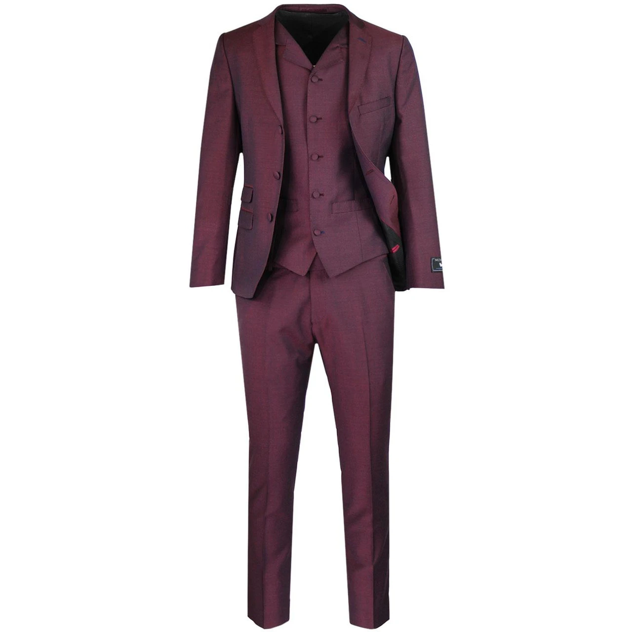 Mod Mohair Tonic Suit Jacket (Burg) 5 Mod Mohair Tonic Suit Jacket (Burg) - Image 3
