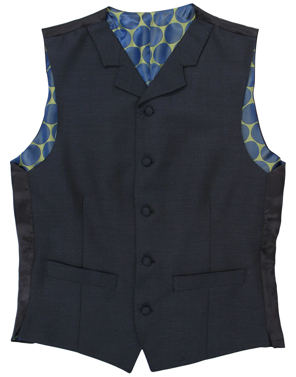 60s Mod Mohair Blend Waistcoat NAVY 4 60s Mod Mohair Blend Waistcoat NAVY - Image 2