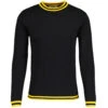 LS Moon Mod Tipped Knit Jumper B/Y -Trendify Shop madcap england moon long sleeve knitted tee black yellow mc587 2 57331.1690373704