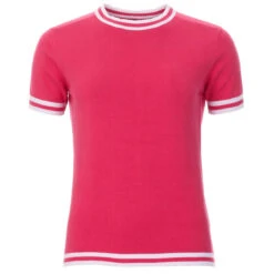 Kim Mod Moon Tipped Knit Tee (Navy) -Trendify Shop madcap england moon womens knit tee raspberry wine 2 20475.1661261814 1