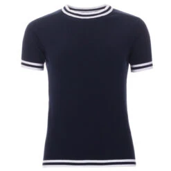 Kim Mod Moon Tipped Knit Tee (RW) -Trendify Shop madcap england moon womens knitted tee navy 2 16541.1661261826