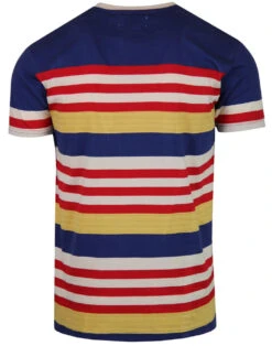 Cosmo Retro 1970s Stripe T-shirt BB -Trendify Shop madcap england multi stripe tee cobalt 2 34796.1661268194