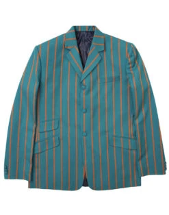 Offbeat Mod Boating Blazer (B/Y) -Trendify Shop madcap england offbeat teal stripe blazer 11 72243.1661268850 1