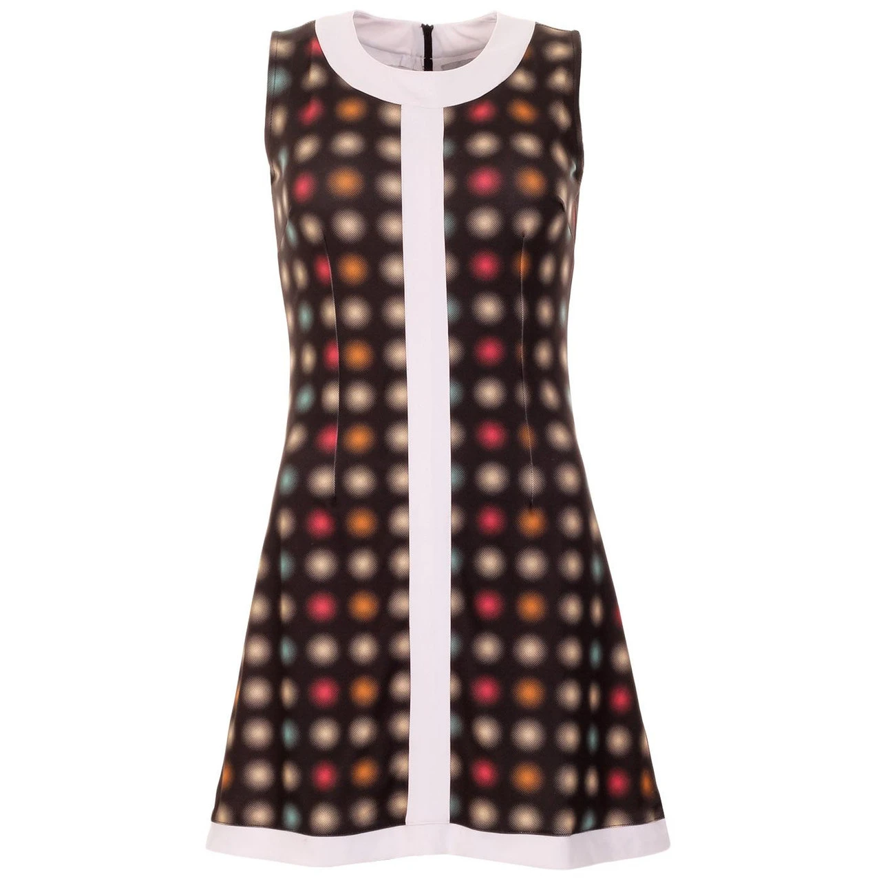 Blur Centre Stripe 60s Mod Dress 4 Blur Centre Stripe 60s Mod Dress - Image 2