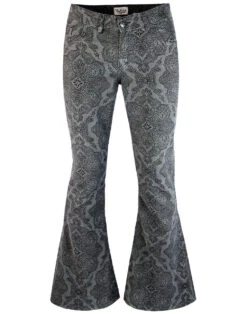 Paisley Rave Twill 70s Bellbottoms -Trendify Shop madcap england paisley rave cords silver 6 18151.1661269150