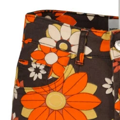 Fiore Retro 70s Wide Leg Trousers G -Trendify Shop madcap england paralleles orange flower3 63608.1661260760 1