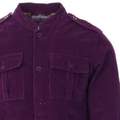 Pepper Mod Cord Tunic Jacket (TP) -Trendify Shop madcap england pepper cord tunic jacket purple close up 83730.1661262677 3