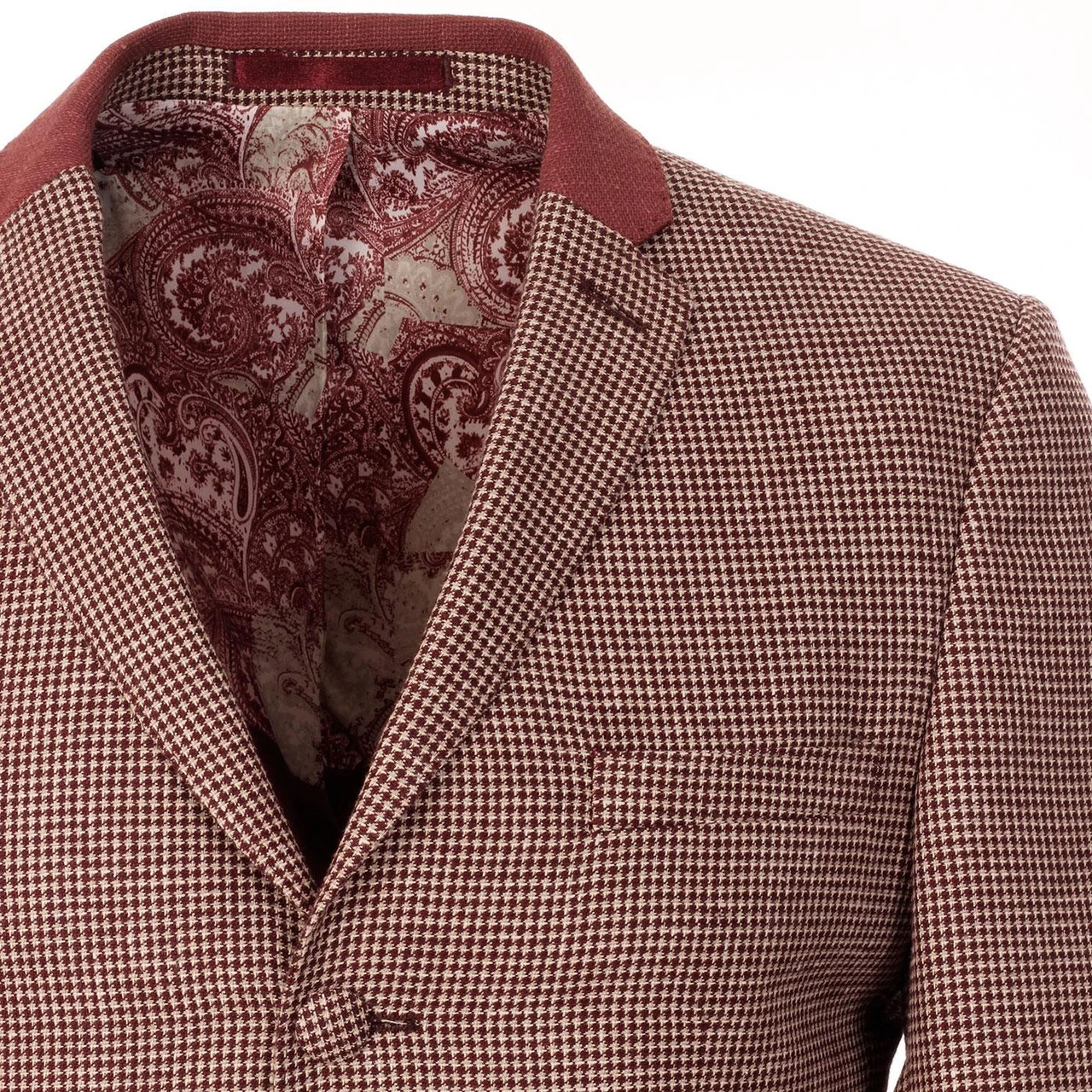 Mod 3 Button Dogtooth Suit Jacket 3 Mod 3 Button Dogtooth Suit Jacket