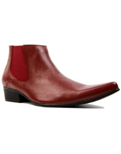 Dexter Retro Mod Chelsea Boots RED -Trendify Shop madcap england red chelsea boots 4 53430.1661270702