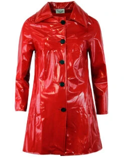 Jackie MADCAP Made In England Retro 60s Raincoat R -Trendify Shop madcap england red pvc coat 3 27781.1664287320