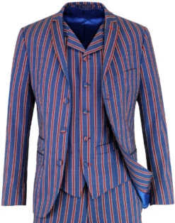 Mod 3 Button Regatta Stripe Blazer -Trendify Shop madcap england regatta stripe suit 3 18561.1661268219