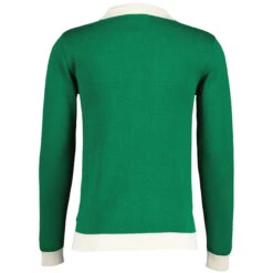 Riva Retro Zip Through Cardigan G -Trendify Shop madcap england riva spear collar ring zip cardigan green jacket 1 67781.1683192031 1