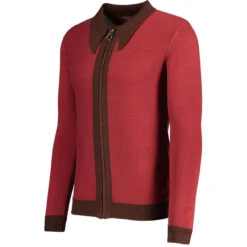 Riva Retro Zip Through Cardigan G -Trendify Shop madcap england riva spear collar ring zip cardigan russet red 2 41382.1683192153 1