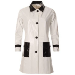 Robin Mod 2 Tone PVC Raincoat (V) -Trendify Shop madcap england robin pvc raincoat white 3 50539.1661262310 3