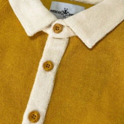 Salton Retro 50s Towelling Shirt HG -Trendify Shop madcap england salton towelling shirt honey gold 96471.1678373288