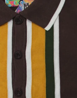 Screamin Jay 1960s Mod Stripe Polo -Trendify Shop madcap england screamin jay polo brown 1 36155.1661269839 1