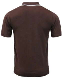 Screamin Jay 1960s Mod Stripe Polo -Trendify Shop madcap england screamin jay polo brown 4 91749.1661269836 1