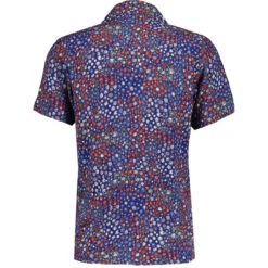 Rock-a-Hula Retro Rayon Ditsy Floral SS Hawaiian Shirt Blue -Trendify Shop madcap england short sleeve floral rayon hawaiian shirt blue mc1076 3 38657.1699435388