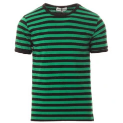 Retrorocket Mod S/S Stripe Tee G/B -Trendify Shop madcap england ss retrorocket black green 3 94140.1661261310