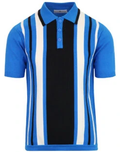 Folklore Mod Stripe Knit Polo (GJ) -Trendify Shop madcap england stripe ss polo knit blue 3 08603.1661268029 1