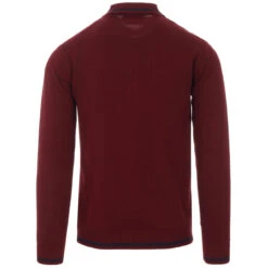 Marriott Suede Men's Mod Polo Cardigan - Zinfandel -Trendify Shop madcap england suede marriott port 1 05046.1661264088 2